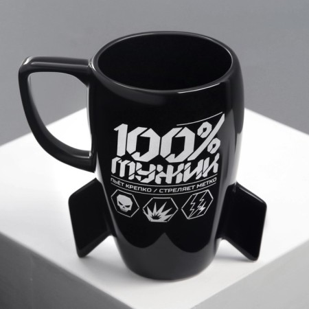 Mug "100% man", 300 ml-4