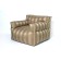Handwalking chair "Comfort", size 80x90 cm, brown color, matting