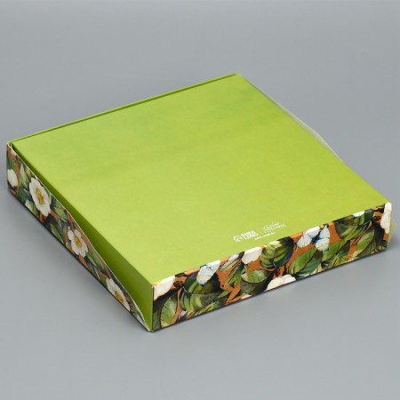 Confectionery packaging, boxing box "Jasmine", 20 x 20 x 4 cm-2