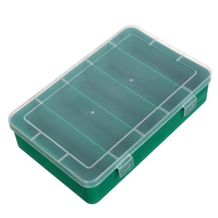 Box for trifles K-12, plastics, 19 x 12.5 x 4.7 cm, green