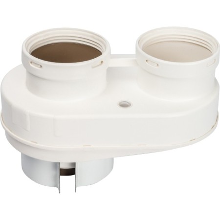 The chimney element Stout SCA-8080-230002, adapter for connecting pipes, DN80/80-2