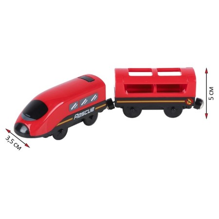 Train toy "Rescue Service", 2 items, on batteries-6