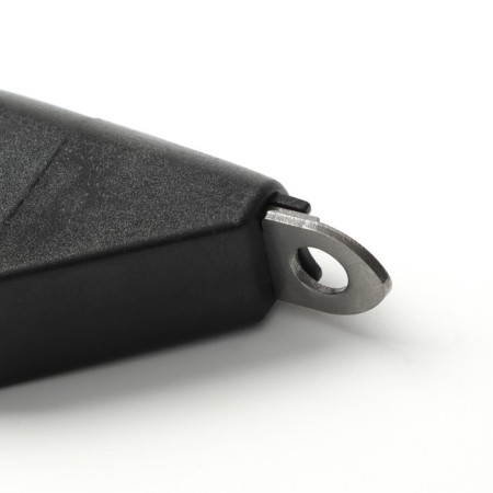 Gilotine clawerus with a non-slip handle, plastic housing, a hole of 9 mm, black with red-1