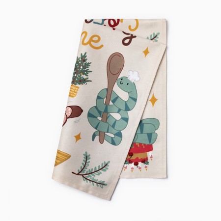 Ethel Cooking Towel "Xmas Cooking" 40x70 cm, 100% HL, sarzha 190 g/m2-4