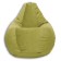 Mear-bag “Pear” Positive Lovely, size XL, diameter 95 cm, height 125 cm, velor, olive color