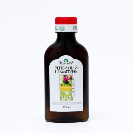 Burdock shampoo Mirrolla, a complex of vitamins for hair strengthening, 150 ml-3