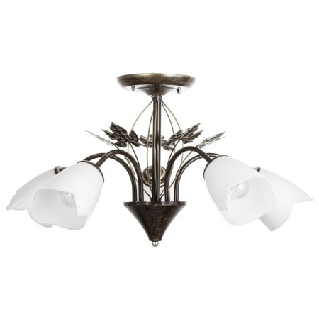Susana chandelier 5x15W E27 brown/gold 58x58x32cm Bayerlux-3