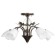 Susana chandelier 5x15W E27 brown/gold 58x58x32cm Bayerlux