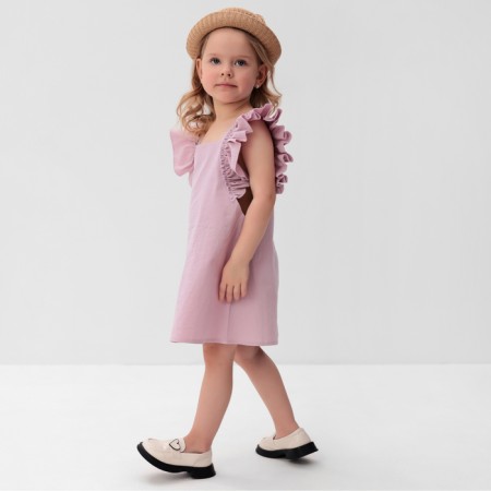 Платье для девочки MINAKU: Cotton Collection цвет розовый, рост 92-3