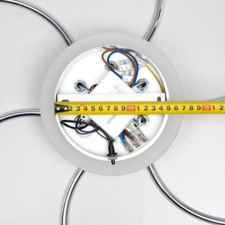 Ceiling chandelier Citilux "Jamini" CL229261E, 64x64x13 cm, 6x12.5W, LED, Gray color gray-16