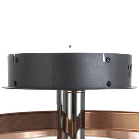 Lamp "Lux" 2xled 90W gold 66x50x19 cm Bayerlux-6