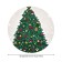 The tablecloth “Everborn Christmas tree”, round, oxford, elastic band, size 120x120 cm, diameter 75-100 cm