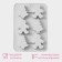 Baking form New Year's share "New Year's gingerbread", silicone, 6 cells, 25.5 × 17.5 × 2.5 cm, color gray color