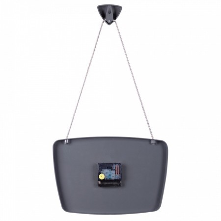 Watching clock, interior "retro", silent, 27 x 18 cm, gray-3