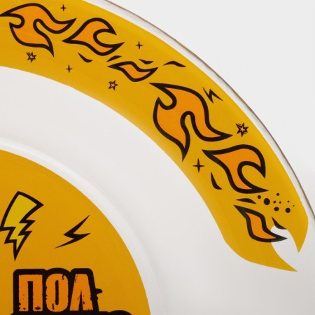 Glass plate "Vlad A4. Fire ", d = 19.5 cm-3