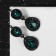 Hanging earrings with rhinestones "Evening" lady, emerald color in ferrous metal