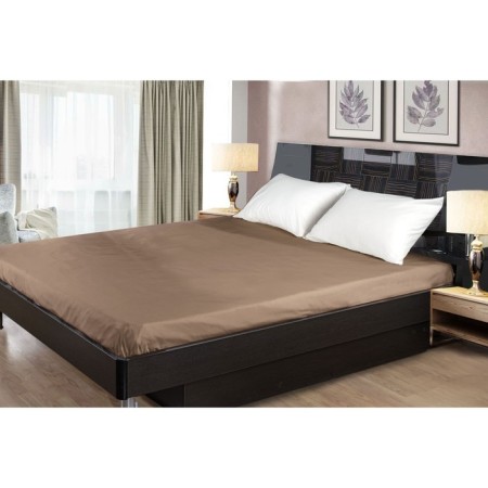 Primvelle sheet, size 150x260 cm, chocolate color