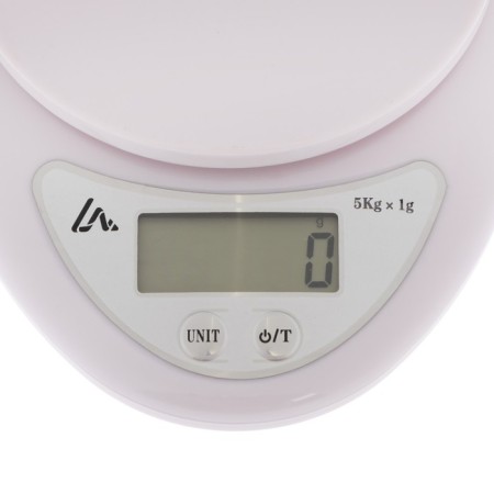 Kitchen Libra Luazon LVK-706, electronic, with a bowl, up to 5 kg, white-4