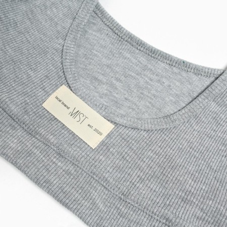 Top female shortened MIST OLD School size 42, gray color-8