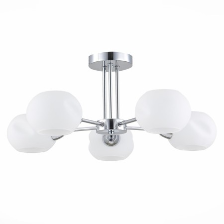 Ceiling EVOLUCE lamp. SLE104302-05. Lanta. 5x40 watts, E14, 59x59x24 cm, chromium color-5
