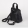 Backpack - female bag, artificial leather, black color