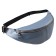 Waist bag, lightning department, adjustable belt, blue color - mother of pearl