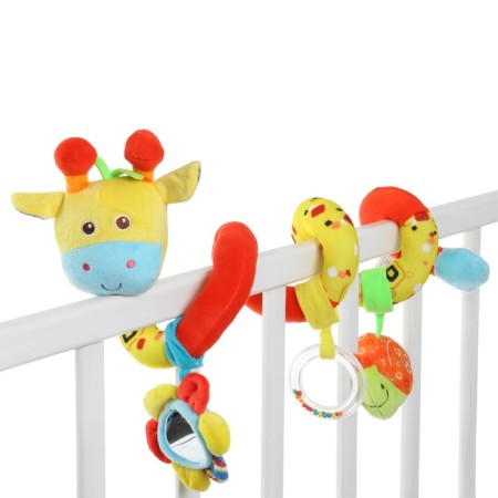 Stretching - spiral with toys arc on a stroller / crib for babies 0+ "Girafics", crush me-8