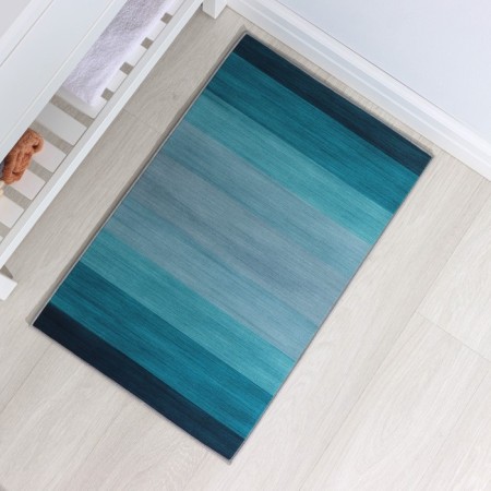 Bathroom mat “Lazurny”, 50 × 80 cm, blue color-6