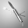 Swiss knife "Fobos" 8B1, handle with perforation, chrome