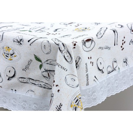 MEIWA tablecloth, 122 x 152 cm, roll 10 pcs, white/beige color-3