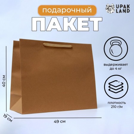Laminated horizontal "Kraft", XL 49 × 40 × 19 cm