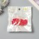Decor for the creativity of felt lords "Heart" pink 2.7x3 cm