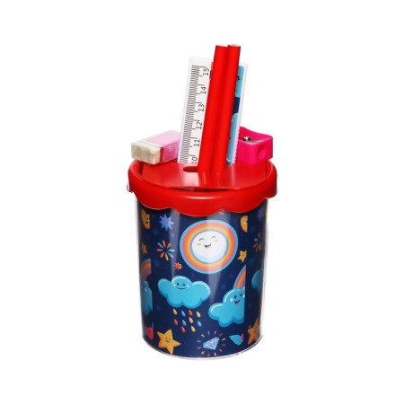 Set of desktop stationery, 6 items, calligrata "sky"-1