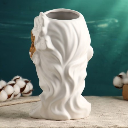 Kashpo - Vase "Lilith" white 26x19x15 cm-4