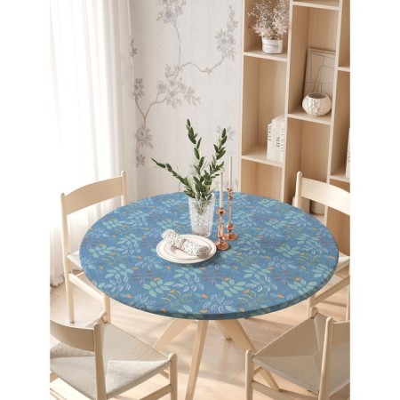 Tables on the table "Nature", round, oxford, elastic band, size 140x140 cm, diameter 105-120 cm-1