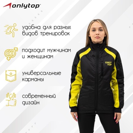 Warmed jacket onlytop, Black/Yellow, p. 52-2