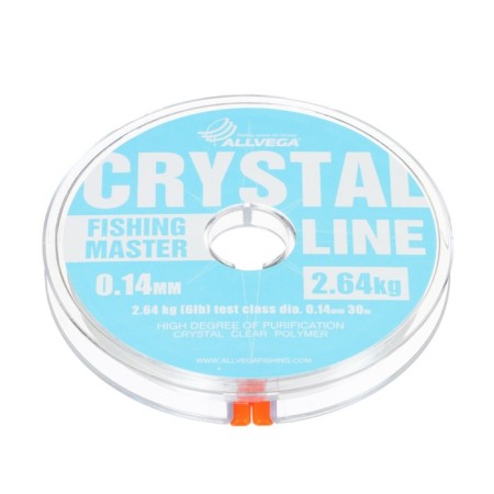 Monophile Fine Allvega Fishing Master Crystal, diameter 0.14 mm, test 2.64 kg, 30 m
