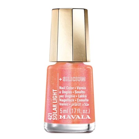 Hybilate nail polish with silicon, tone 421 Solar Light, 5 ml