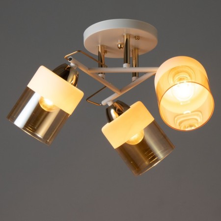 Adelela chandelier 3he27 40W white-gold 44x44x24 cm Bayerlux-2
