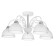 Laura Lura 5x60W E27 White, chrome 59x27x20cm