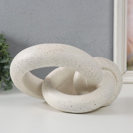 Polystone souvenir "Abstraction. Note" White with black interspersed 20x18x11.5 cm-2