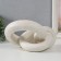 Polystone souvenir "Abstraction. Note" White with black interspersed 20x18x11.5 cm
