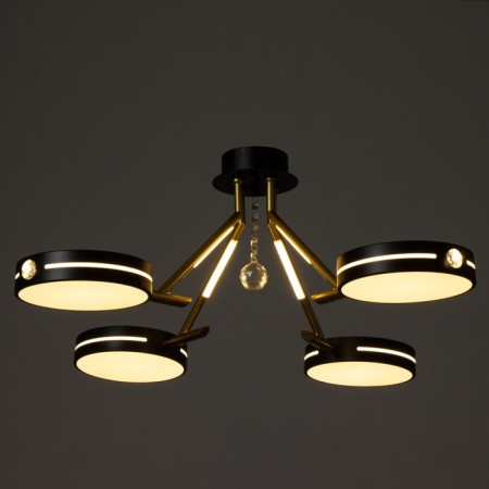 Antecu chandelier 4XLED 104W 3000-6000K black and gold 65x65x27 cm Bayerlux-3
