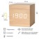 Clock - an alarm clock electronic "digit" with a thermometer, wooden, 6.5 cm, aaa, USB