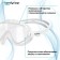 Swimming glasses for swimming onlytop, white/transparent color