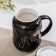 Ceramic mug with a plastic lid "Kingdom", 380 ml, color and inscription mix