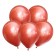 Latex ball 12 "Mirror, chrome red, set 50 pcs.