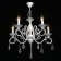 Aurora chandelier, 5x60W E14, white color, gold