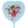 Foil ball 18 "Puppy patrol", blue heart