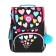 School standard, 33 x 25 x 13 cm, Grizzly, + bag for shoes, plush, black